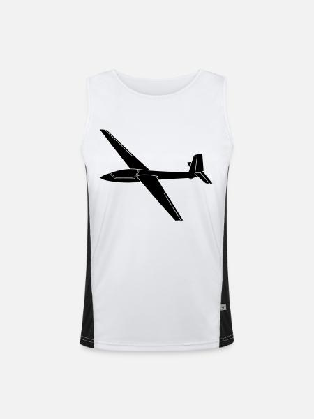swift s1 - Men's Functional Contrast Tank Top  - white/black - Front