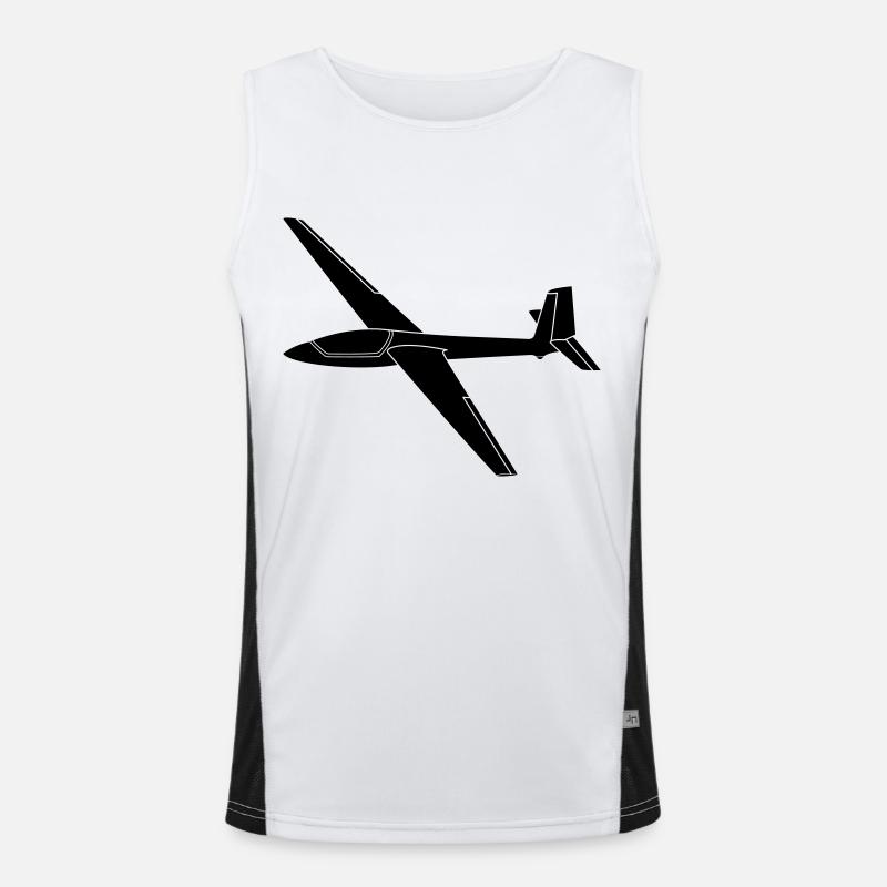 swift s1 - Men's Functional Contrast Tank Top  - white/black