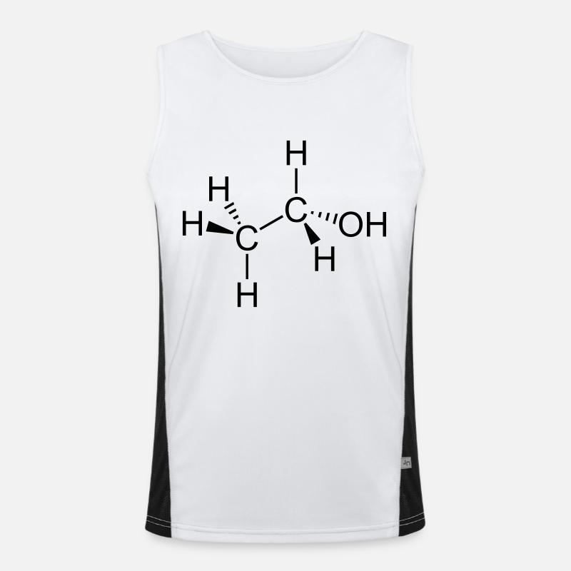 ethanol alkohol Funktionelles Kontrast-Tank Top für Männer 