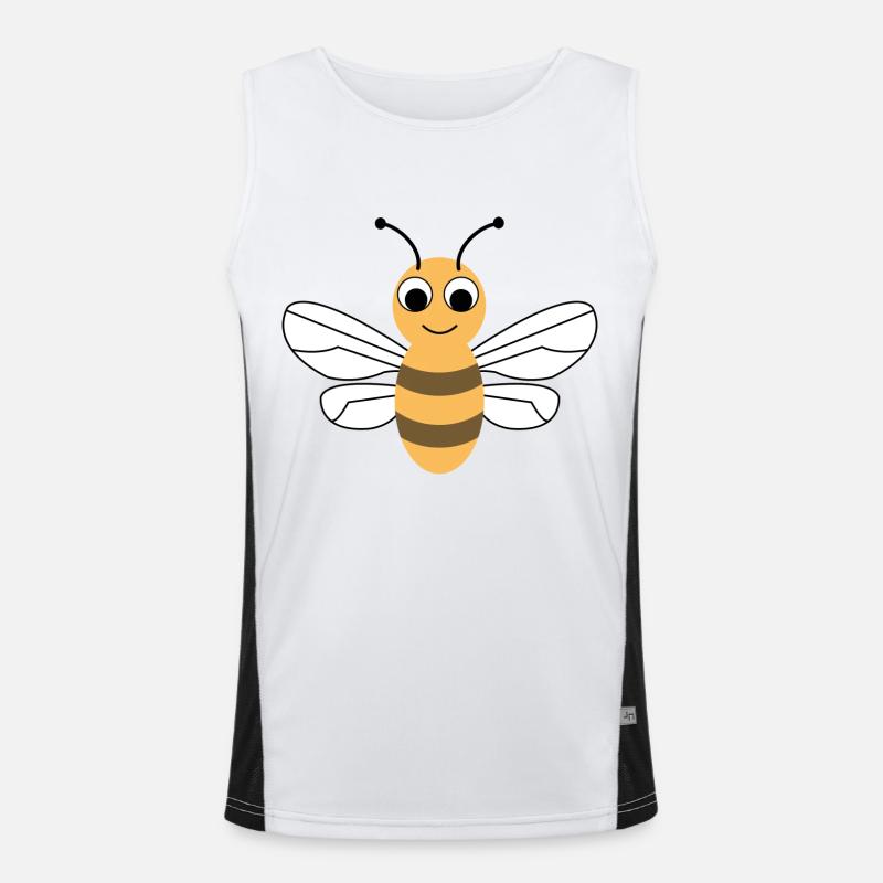 Biene Funktionelles Kontrast-Tank Top für Männer 