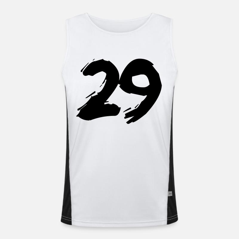 Brushed 29 Funktionelles Kontrast-Tank Top für Männer 