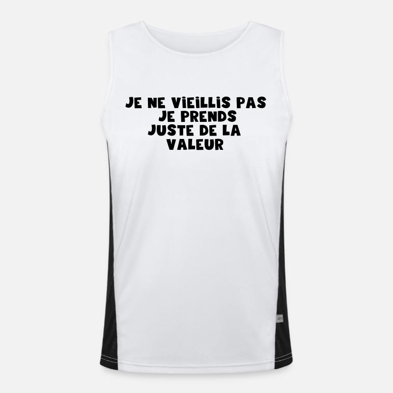 juste de la valeur Débardeur respirant contrasté Homme 