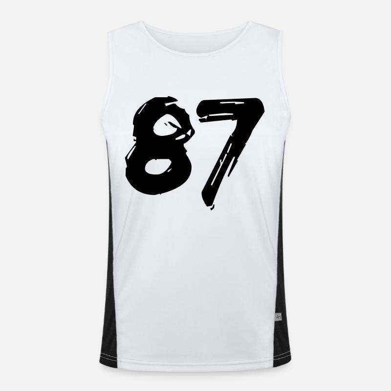 Brushed 87 Funktionelles Kontrast-Tank Top für Männer 