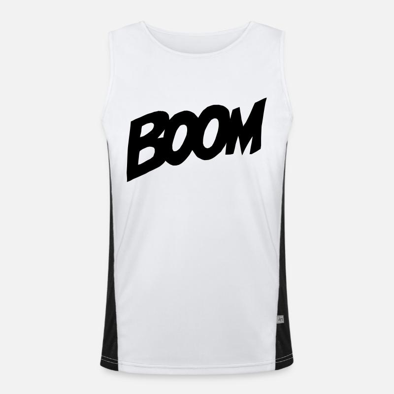 BOOM Comic Style Men's Functional Contrast Tank Top 