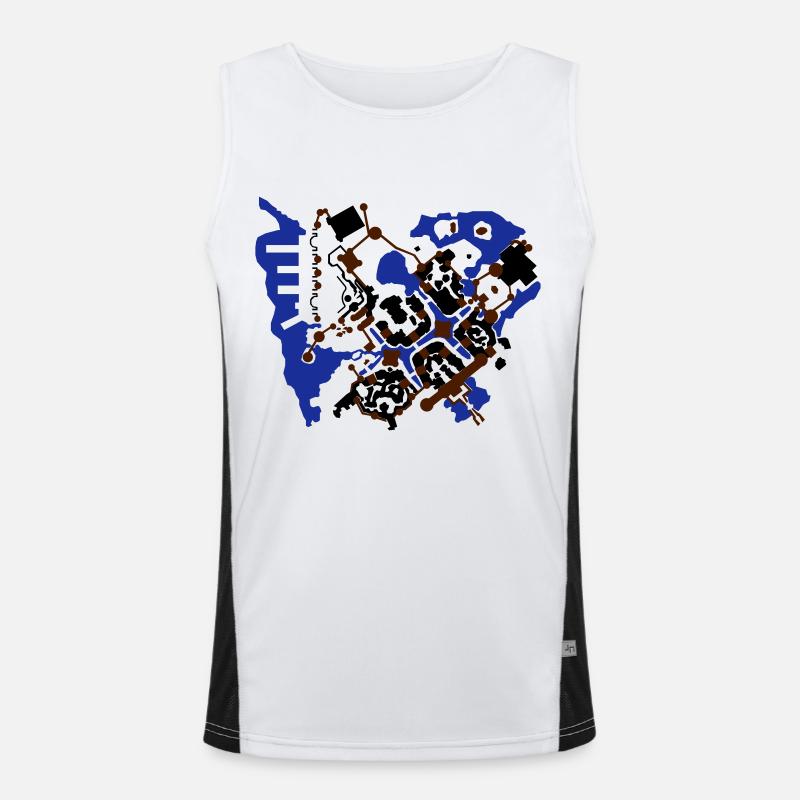 stormwind Funktionelles Kontrast-Tank Top für Männer 