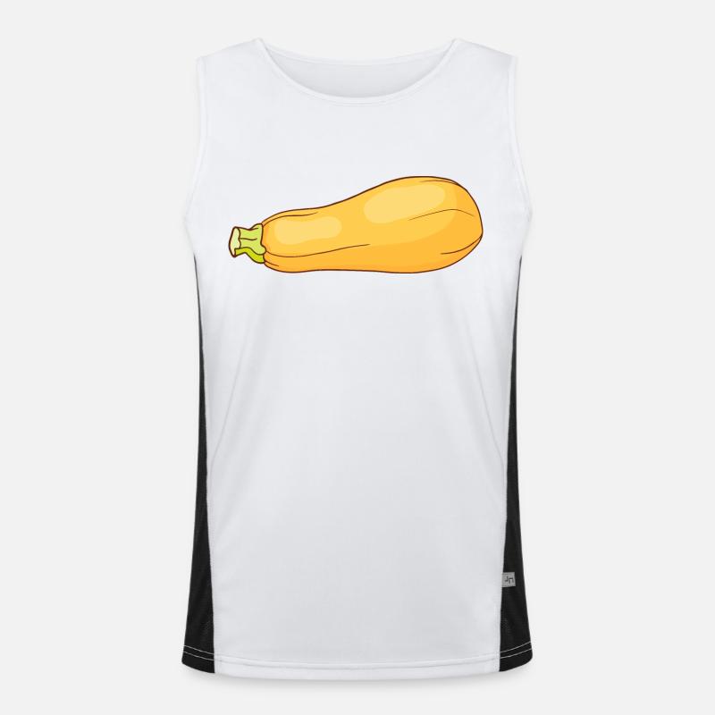 Courgette, courgettes, courgette Débardeur respirant contrasté Homme 