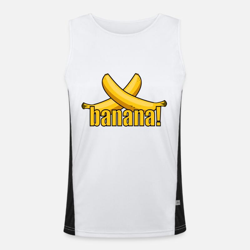 banana! Funktionelles Kontrast-Tank Top für Männer 