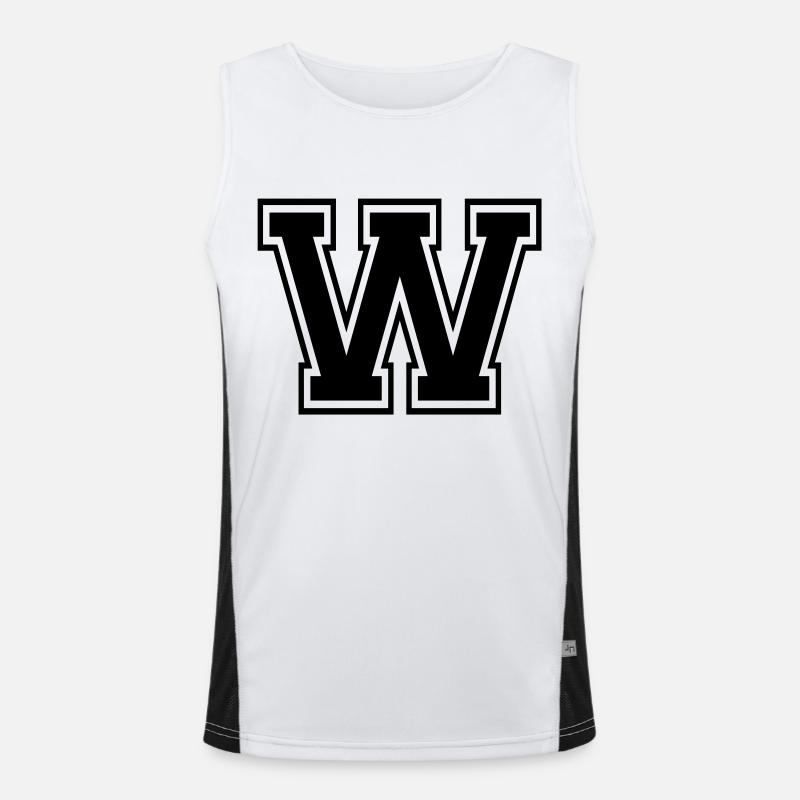 w Funktionelles Kontrast-Tank Top für Männer 