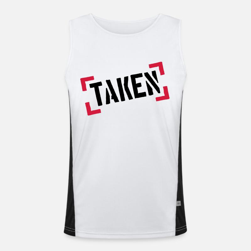 brackets stamp frame cool beam 100 percent ta Men's Functional Contrast Tank Top 