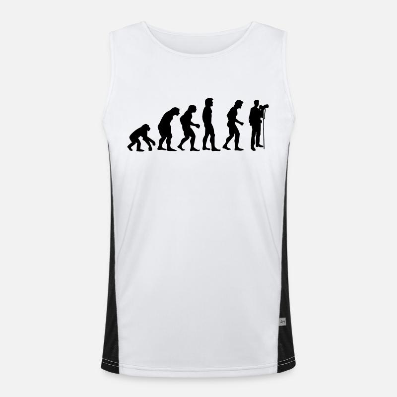 fotograf_evolution Funktionelles Kontrast-Tank Top für Männer 