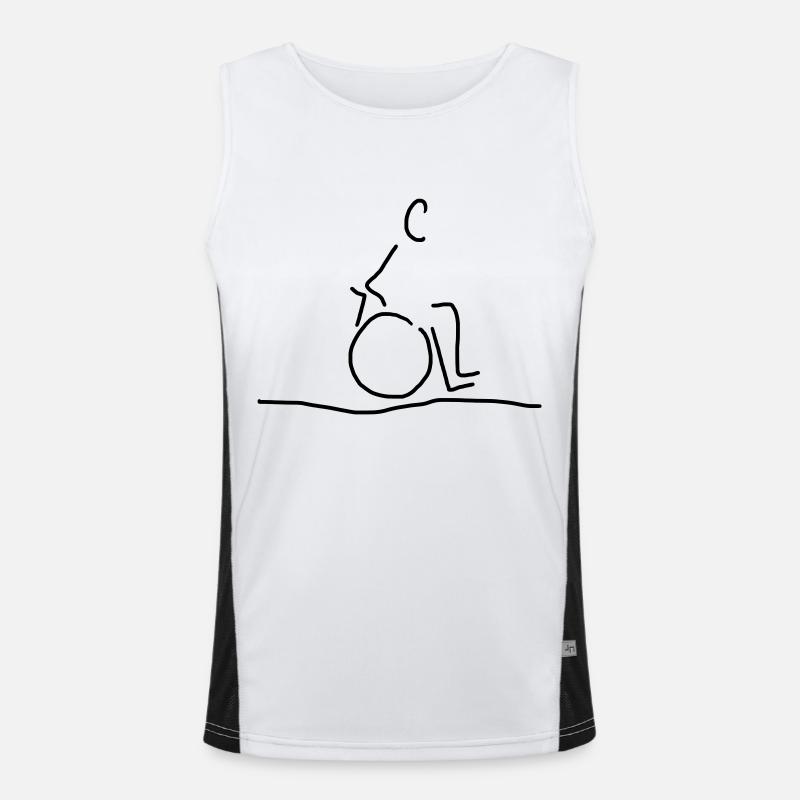 rollifahrer Funktionelles Kontrast-Tank Top für Männer 