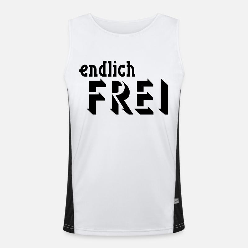 endlich FREI Funktionelles Kontrast-Tank Top für Männer 