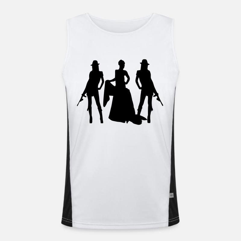 bridal security Men's Functional Contrast Tank Top 