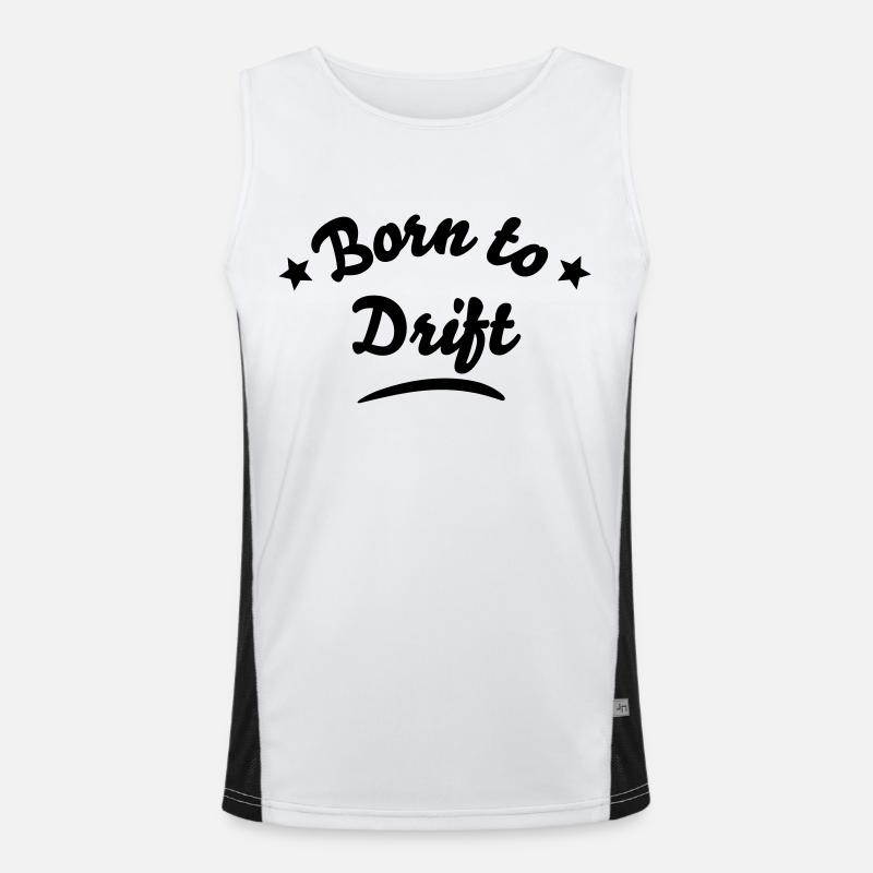 born to drift Débardeur respirant contrasté Homme 
