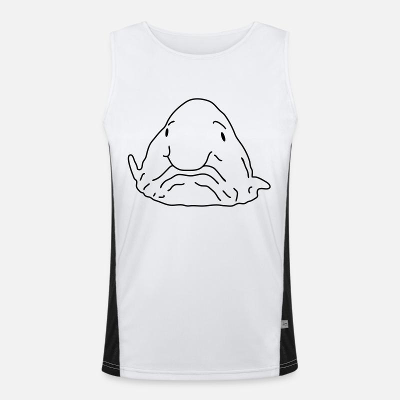 blob fish Men's Functional Contrast Tank Top 