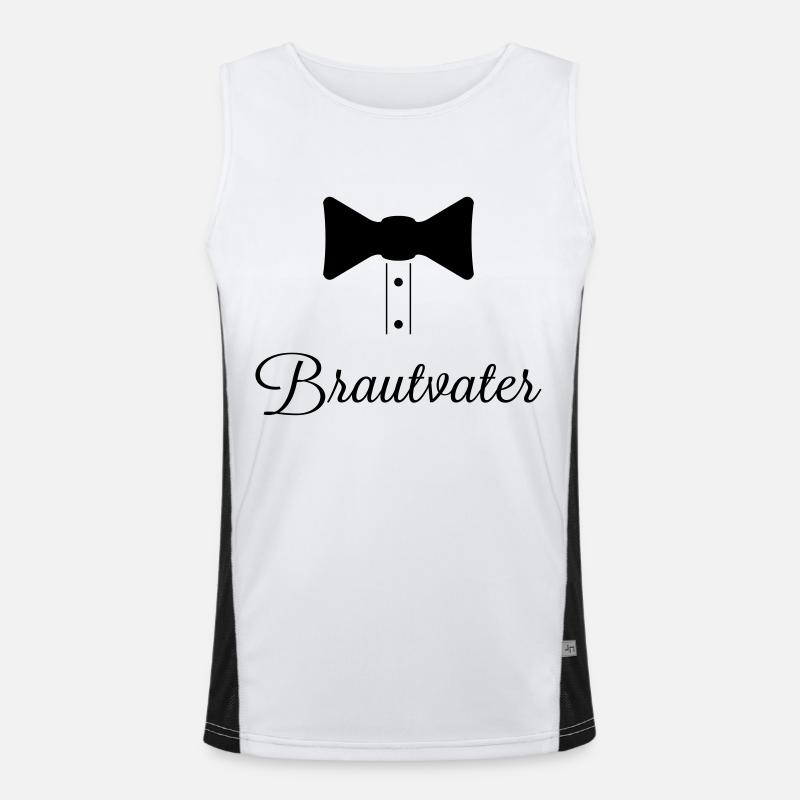 brautvater Funktionelles Kontrast-Tank Top für Männer 