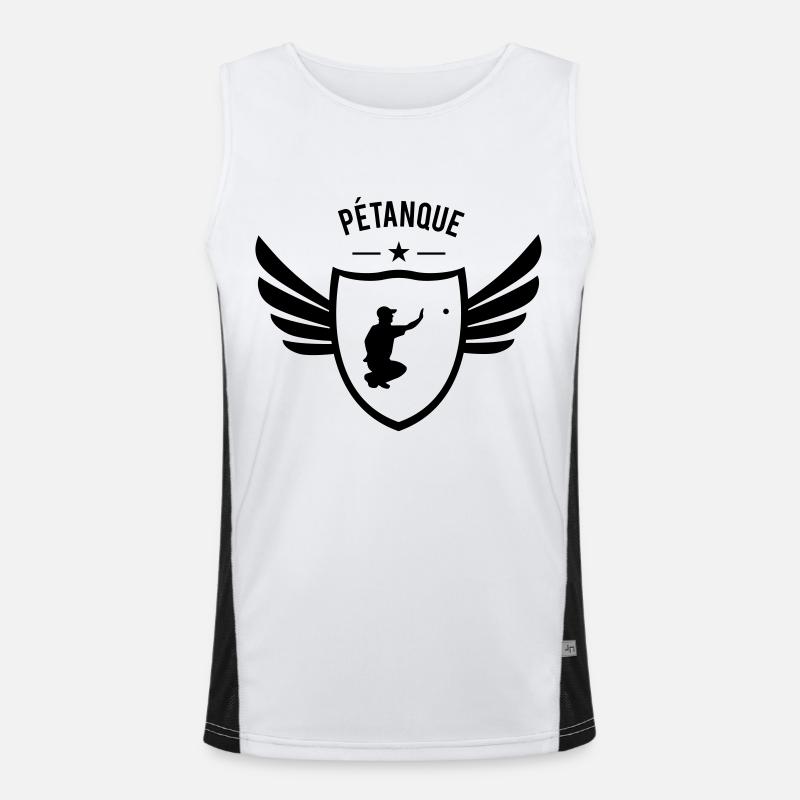 Pétanque-Profi Funktionelles Kontrast-Tank Top für Männer 