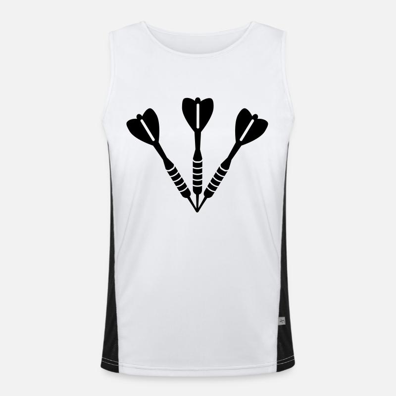 Darts Funktionelles Kontrast-Tank Top für Männer 