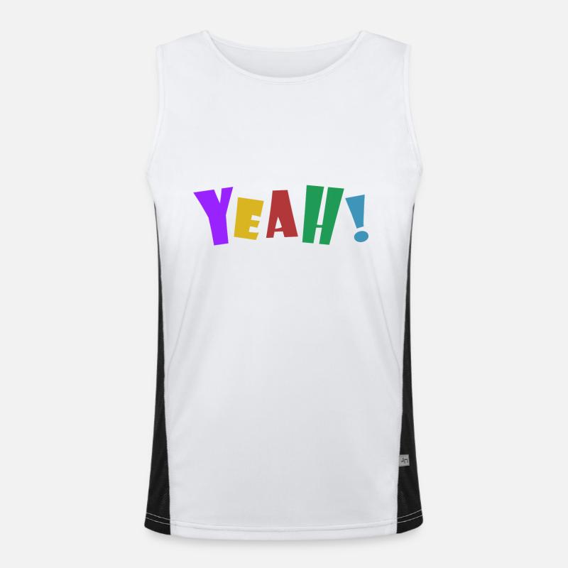 YEAH! Funktionelles Kontrast-Tank Top für Männer 