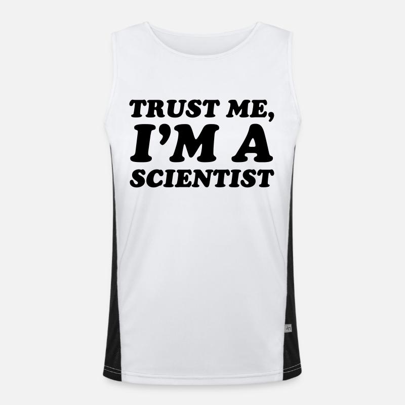 Scientist Funktionelles Kontrast-Tank Top für Männer 