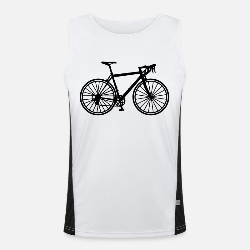 Bicycle - Men's Functional Contrast Tank Top - white/black