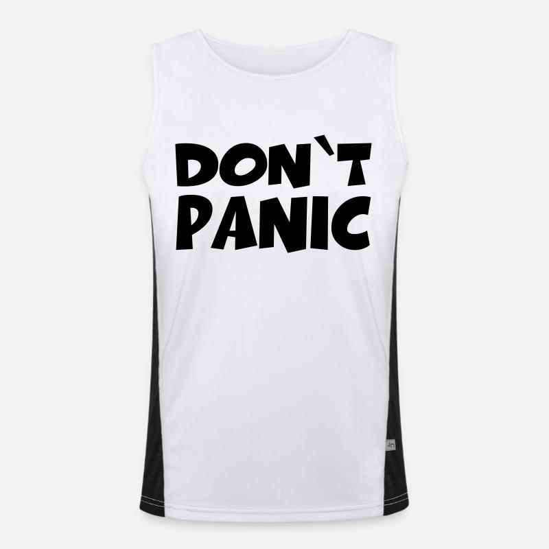 Don't panic Men's Functional Contrast Tank Top 