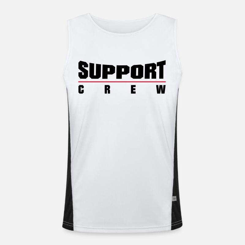 Support Crew Funktionelles Kontrast-Tank Top für Männer 