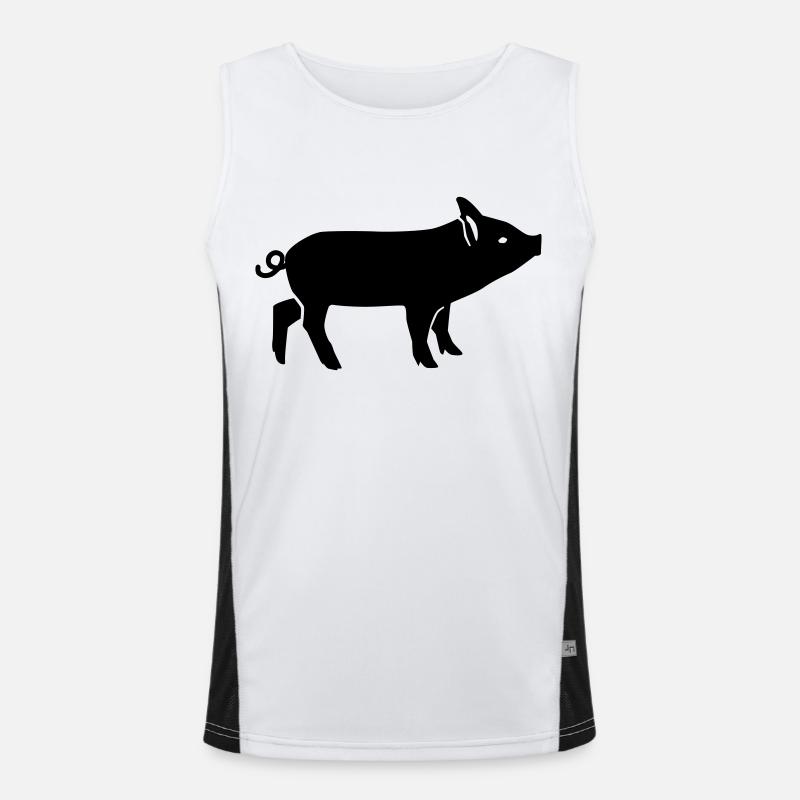 Cochon Débardeur respirant contrasté Homme 