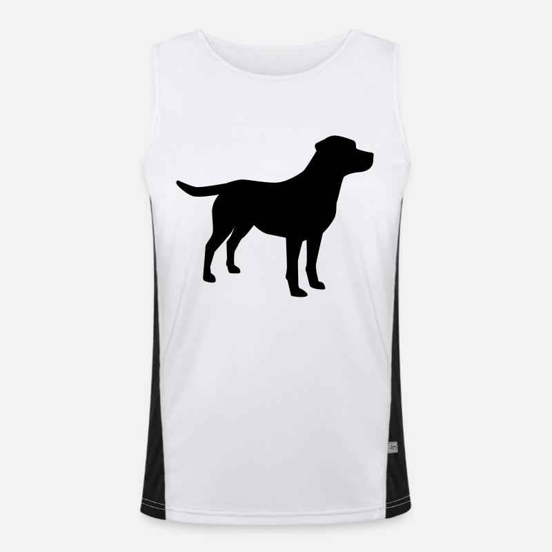 Labrador Funktionelles Kontrast-Tank Top für Männer 