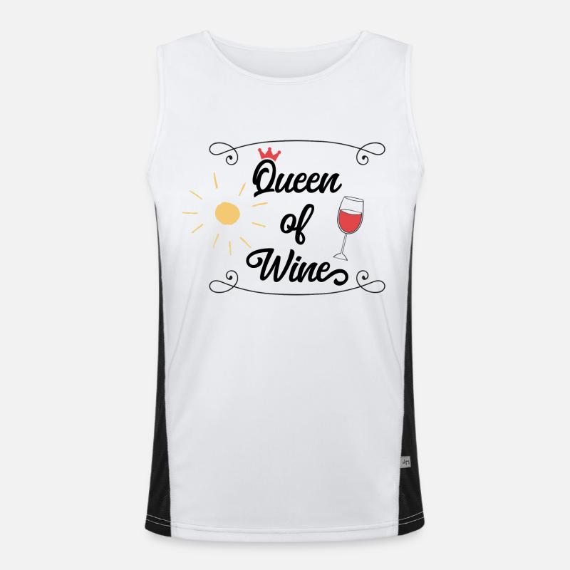 Wine Men's Functional Contrast Tank Top 