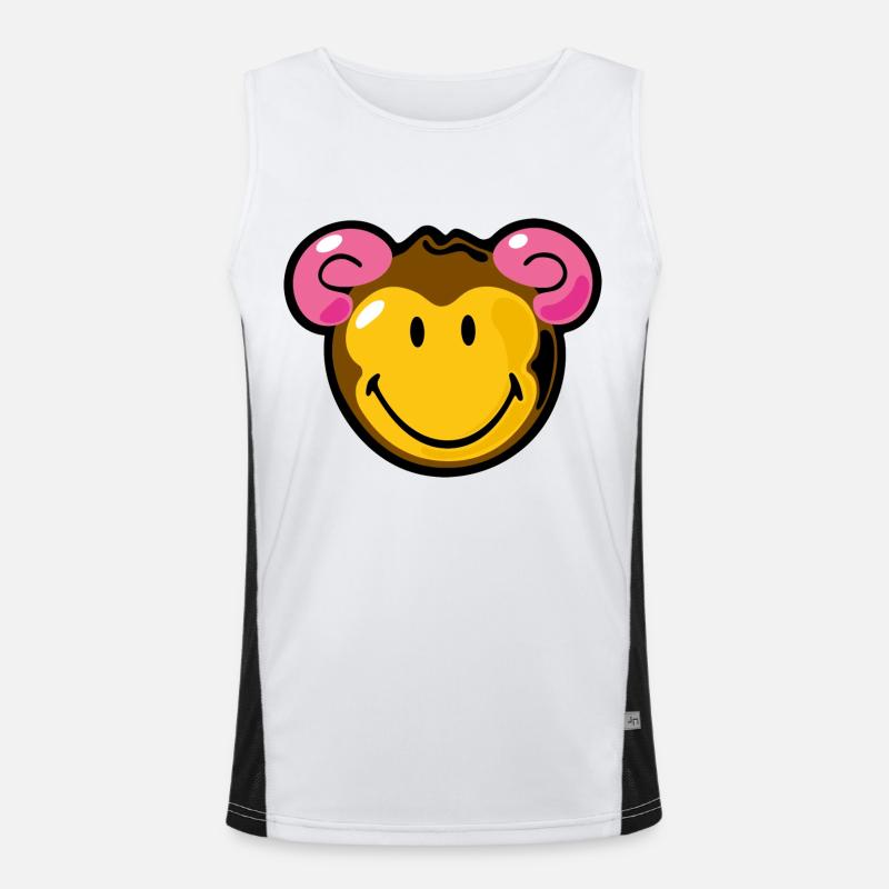 Smiley Monkey Débardeur respirant contrasté Homme 
