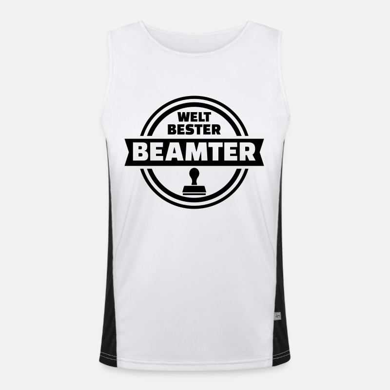 Beamter Funktionelles Kontrast-Tank Top für Männer 