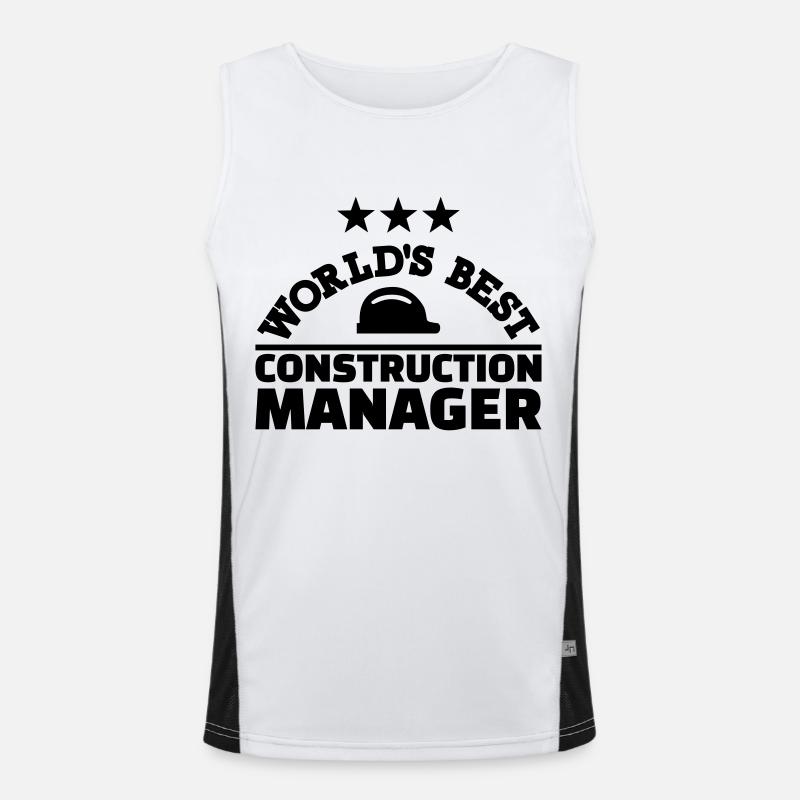 Construction manager Débardeur respirant contrasté Homme 