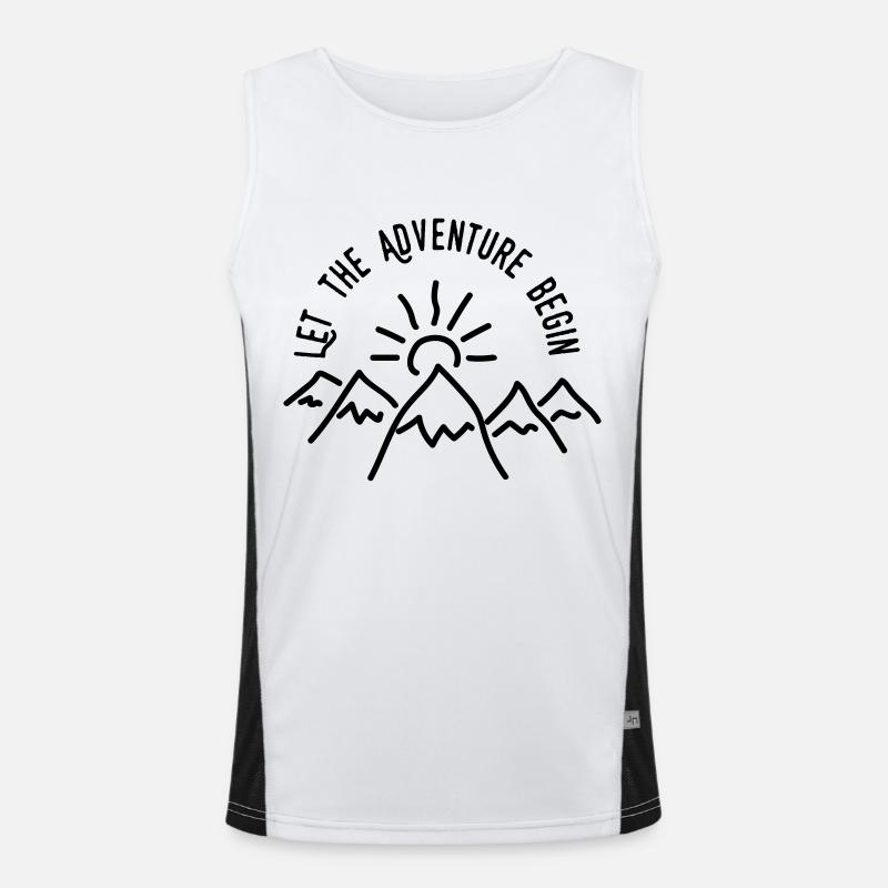AD Let the Adventure Begin Men's Functional Contrast Tank Top 