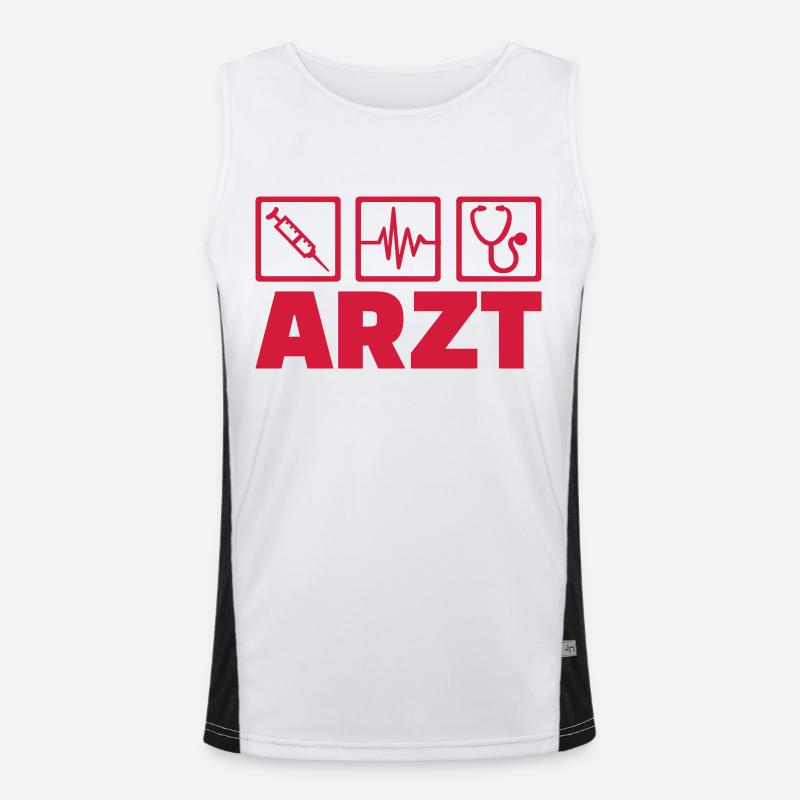 Arzt Funktionelles Kontrast-Tank Top für Männer 