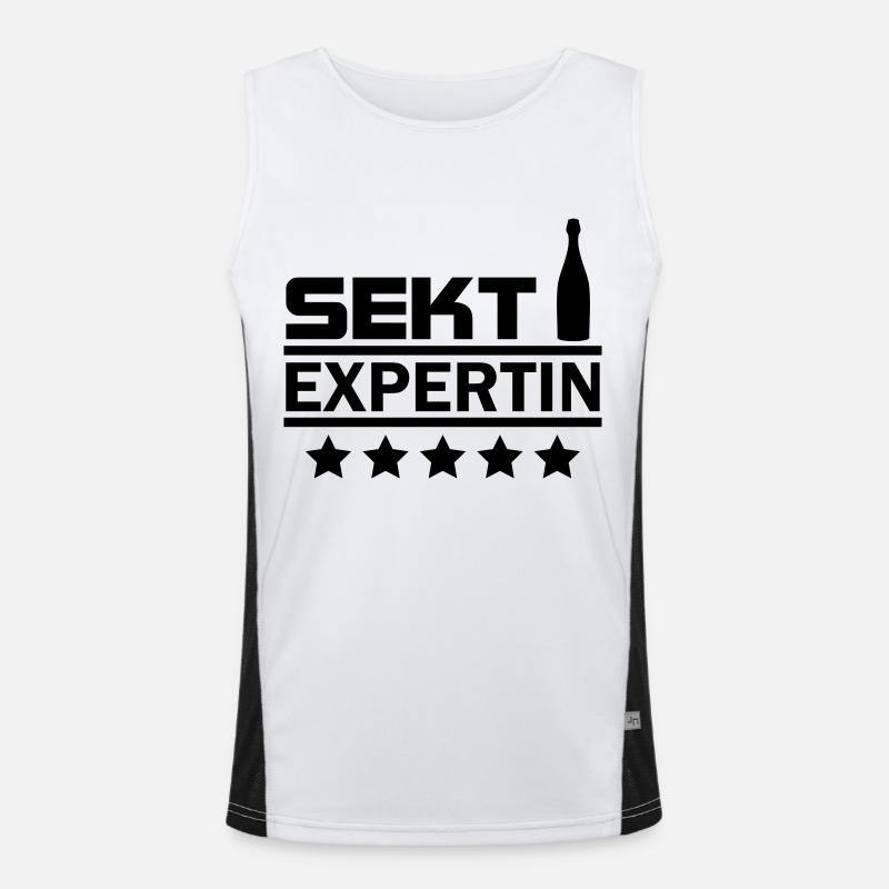 sekt expertin Funktionelles Kontrast-Tank Top für Männer 