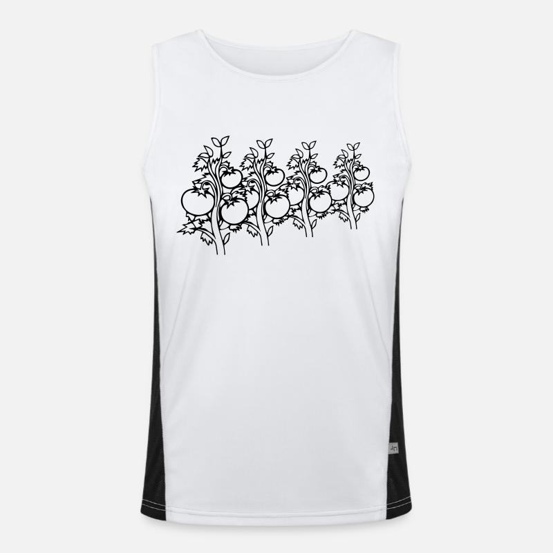 vegetable tomatoes Men's Functional Contrast Tank Top 