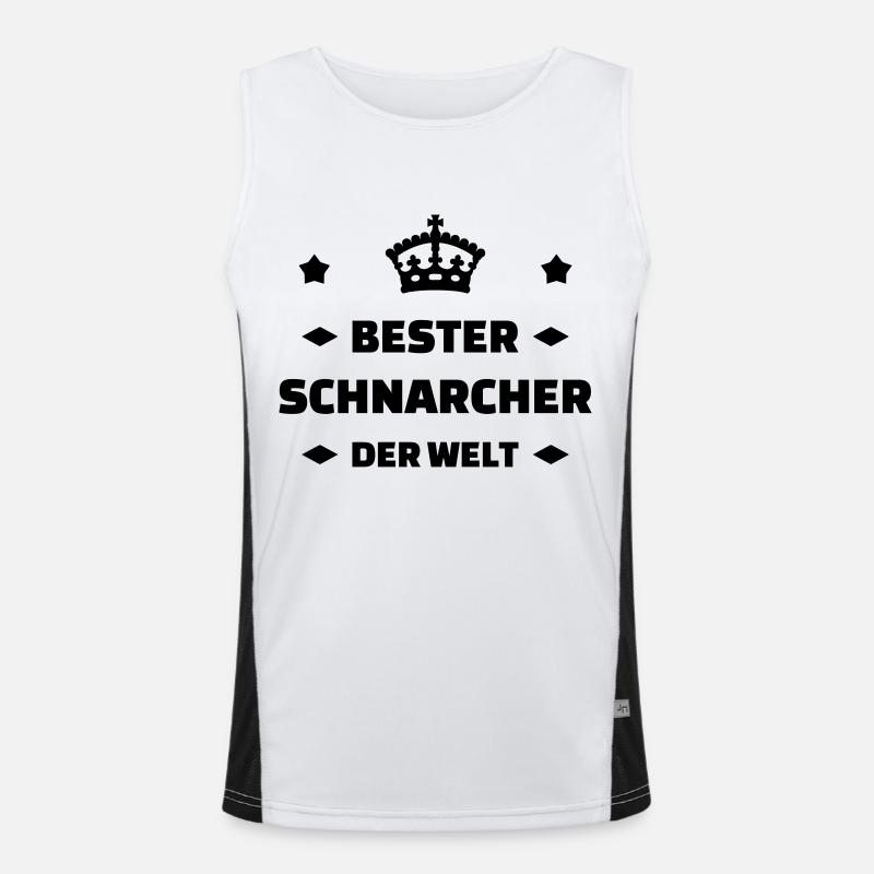 Schnarchen / Schnarcher / Schlaf / Schnarcherin Funktionelles Kontrast-Tank Top für Männer 