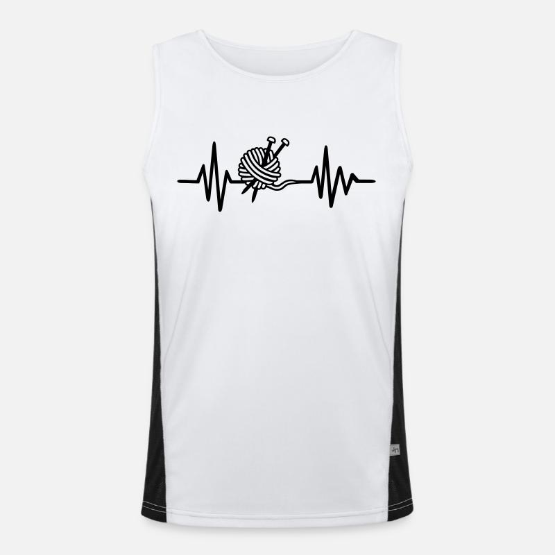 Knitting Men's Functional Contrast Tank Top 