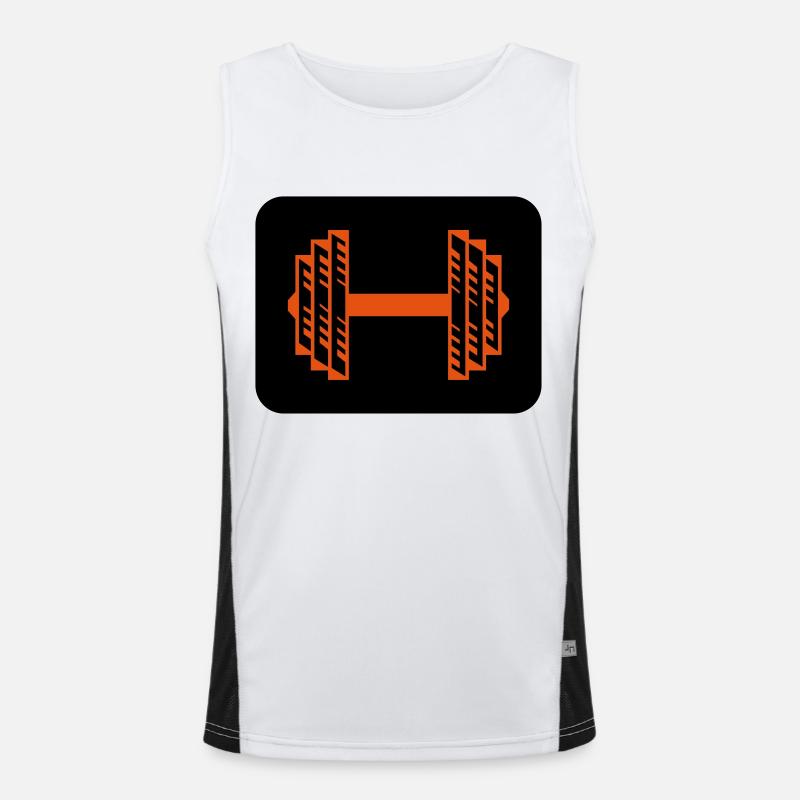 hantel Funktionelles Kontrast-Tank Top für Männer 