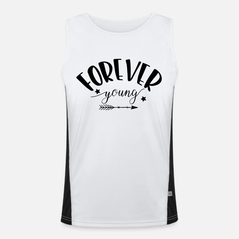forever_young Funktionelles Kontrast-Tank Top für Männer 