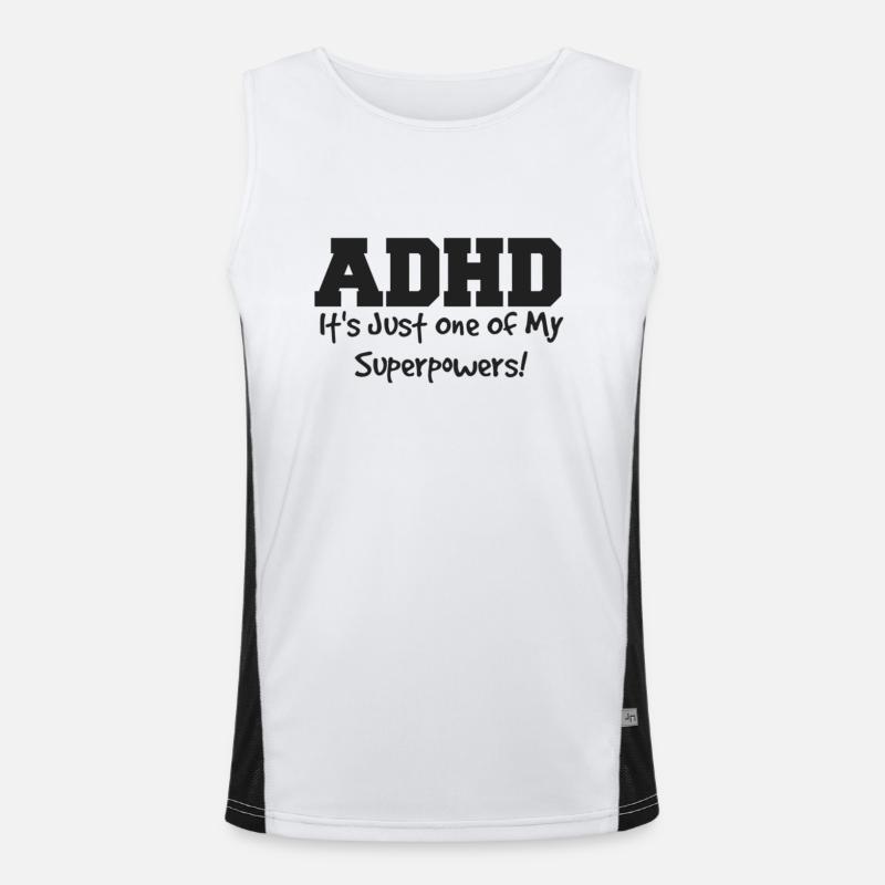 ADHS Funktionelles Kontrast-Tank Top für Männer 