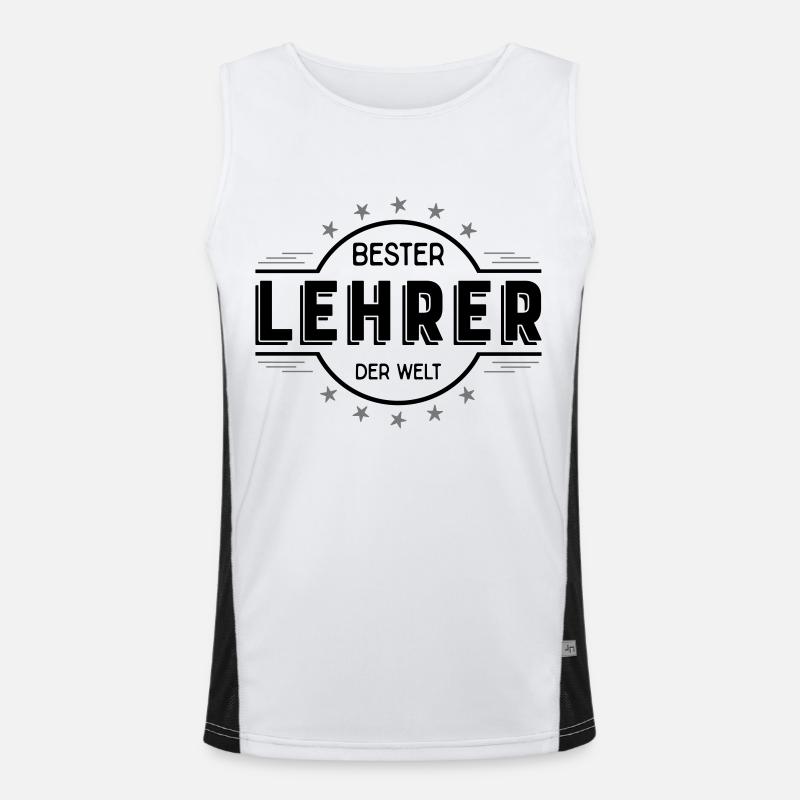 lehrer Funktionelles Kontrast-Tank Top für Männer 