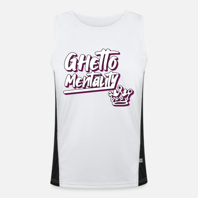 ghetto mentality Men's Functional Contrast Tank Top 