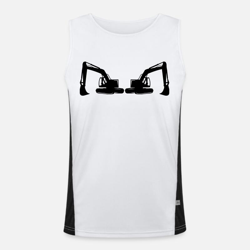 Bagger Funktionelles Kontrast-Tank Top für Männer 