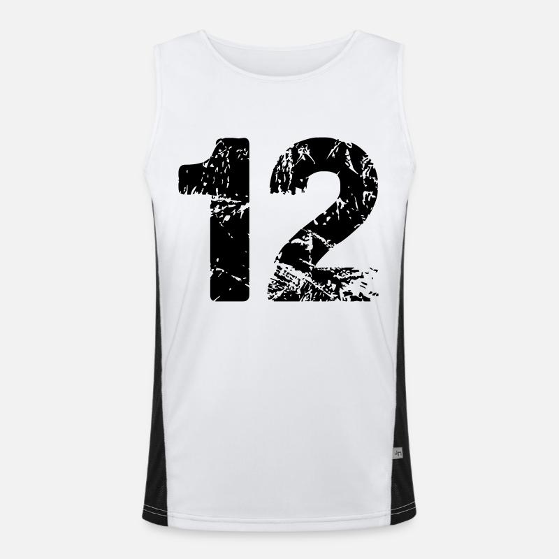 12 Men's Functional Contrast Tank Top 