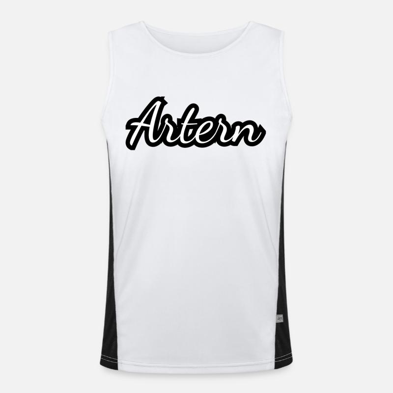 Artern - Textdesign mit Stadtnamen Funktionelles Kontrast-Tank Top für Männer 