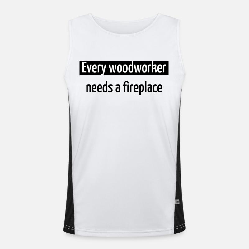 chainsaw carpenter bday carpenter tshirts Funktionelles Kontrast-Tank Top für Männer 