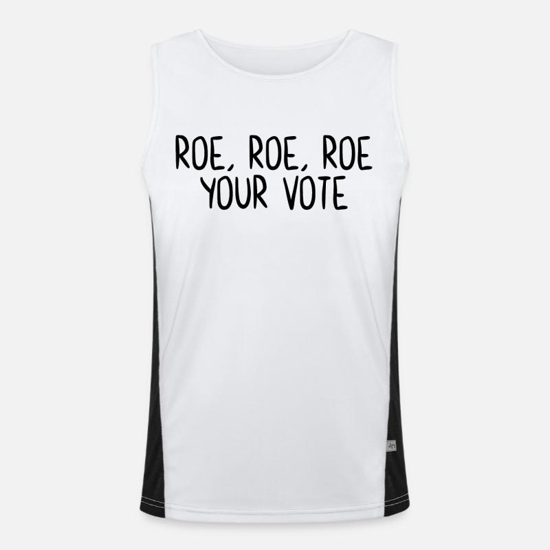 Roe Roe Roe Your Vote Men's Functional Contrast Tank Top 