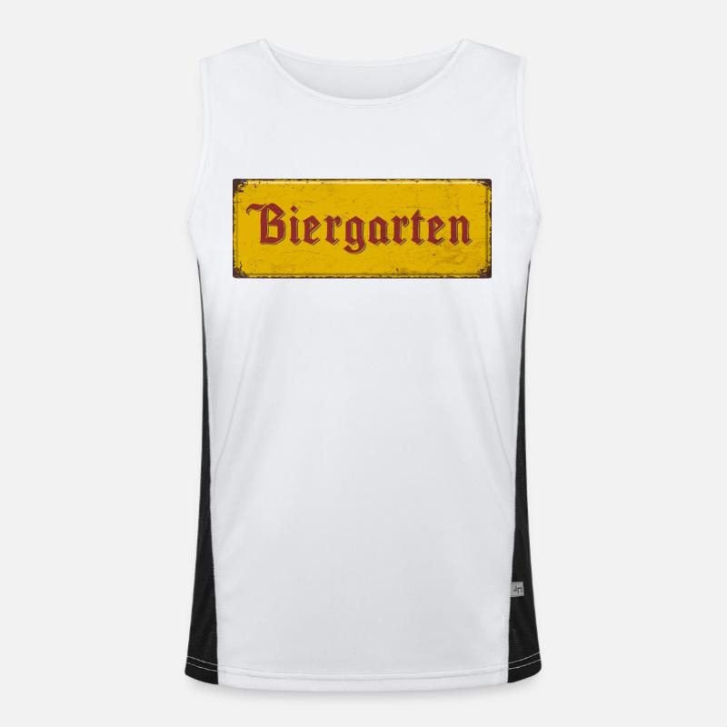 Biergarten Funktionelles Kontrast-Tank Top für Männer 